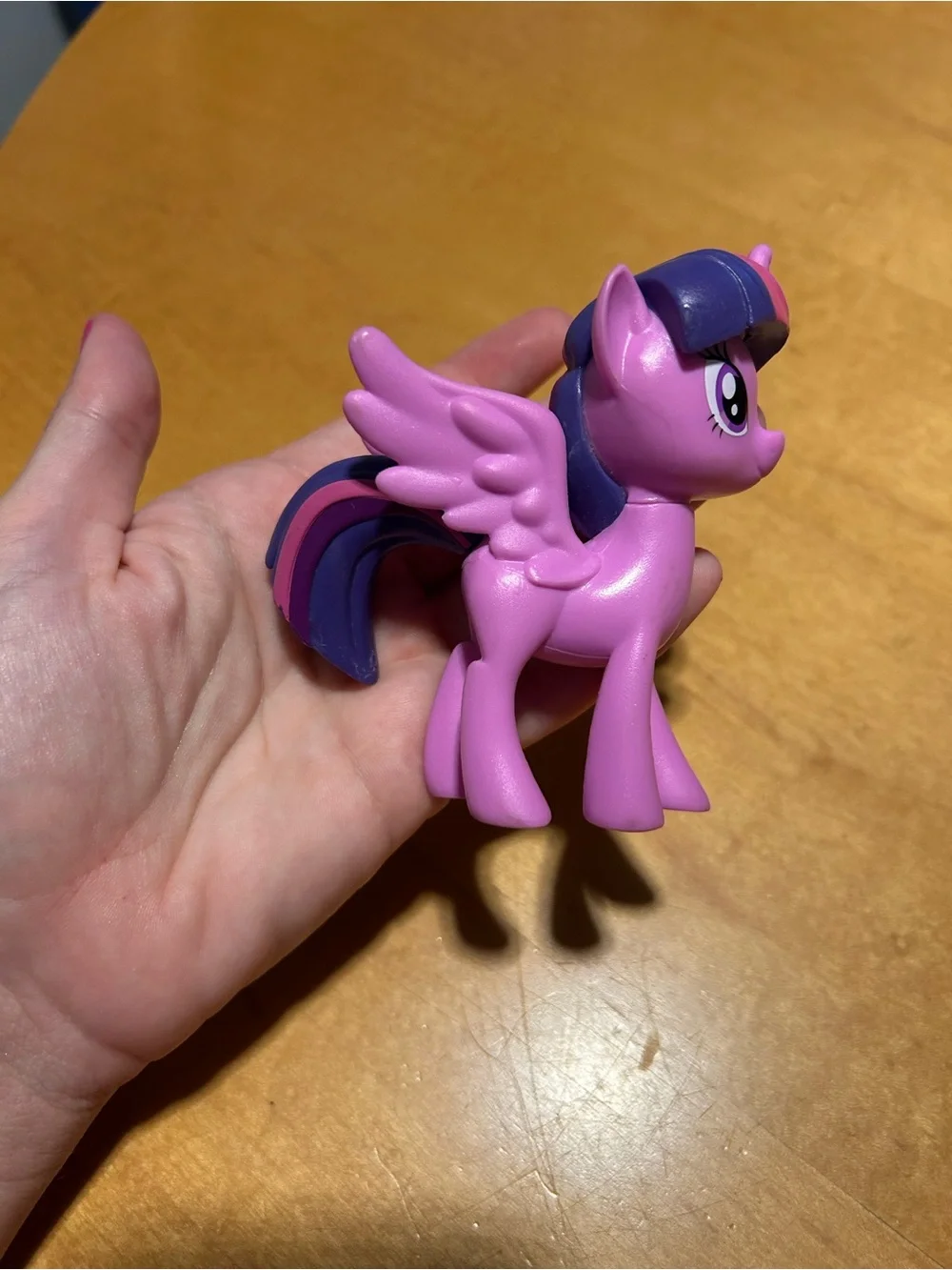 My Little Pony Purple Winged Pony Figure with Pink and Dark Purple Mane